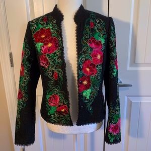 Vintage Luxe Embroidered Jacket- Size S